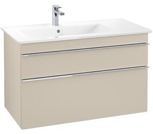 Tvättställsskåp Villeroy & Boch Venticello 95 cm med 2 Lådor för Ocentrerat Skåpstvättställ