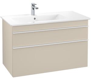 Tvättställsskåp Villeroy & Boch Venticello 95 cm med 2 Lådor för Ocentrerat Skåpstvättställ