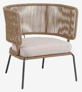 Kave Home - Karmstol Nadin, 2-pack - Beige - Loungemöbler - Från Homeroom