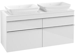 Tvättställsskåp Villeroy & Boch Venticello 126 cm med 4 Lådor för 2 Ytmonterade Tvättställ