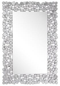 Spegel 60 x 90 cm silver MERNEL Beliani