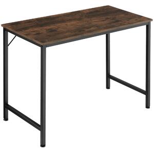 TecTake GmbH 404459 skrivbord jenkins - industriellt mörkt trä, rustikt, 100 cm