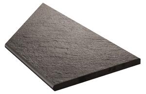 Uteklinker Bricmate Z Quartzit Black Pool Inner Corner Right 30x60 cm