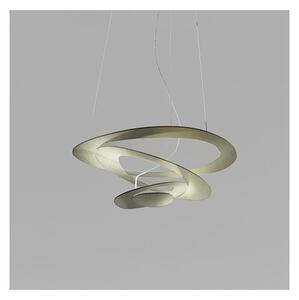 Artemide 1249020A -LED ljusreglerad ljuskrona på textilsladd PIRCE LED/27W/230V 3000K guld