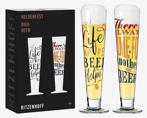 Ritzenhoff - Ölglas Heldenfest 2-p - Flerfärgad - Ölglas - Från Homeroom