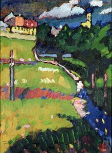 Bildreproduktion The Church in Murnau (1908-09), Wassily Kandinsky