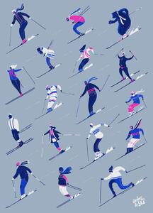 Illustration Adore Le Ski, Mark Harrison