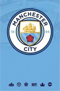 Poster, Affisch Manchester City - Club Crest