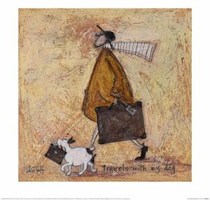 Konsttryck Sam Toft - Travels With The Dog