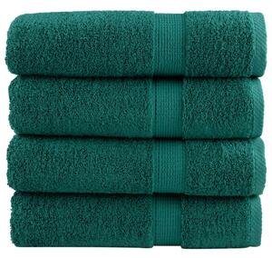 Premium handdukar 4 st grön 50x100 cm 600 gsm 100% bomull