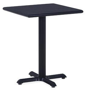 Trädgårdsbord svart 60x60x75 cm - Svart