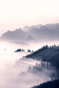 Konstfotografering Misty mountains, Sisi & Seb, (26.7 x 40 cm)