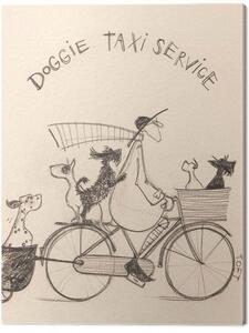 Canvastavla Sam Toft - Doggie Taxi Servise, (30 x 40 cm)
