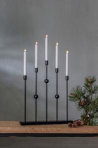 Star Trading - Ljusstake Gustavo höjd 64 cm - Svart - Adventsljusstakar - Från Homeroom