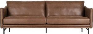 Harpan 3-sits soffa i brunt Ecoläder