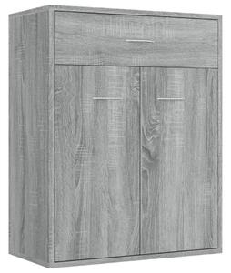 Skänk grå sonoma 60x30x75 cm konstruerat trä