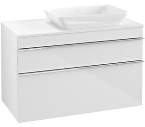 Tvättställsskåp Villeroy & Boch Venticello 96 cm med 2 Lådor för Ocentrerat Ytmonterat Tvättställ