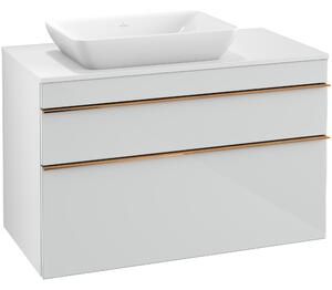 Tvättställsskåp Villeroy & Boch Venticello 96 cm med 2 Lådor för Ocentrerat Ytmonterat Tvättställ