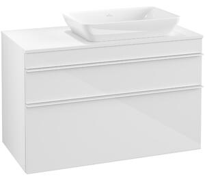 Tvättställsskåp Villeroy & Boch Venticello 96 cm med 2 Lådor för Ocentrerat Ytmonterat Tvättställ