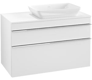 Tvättställsskåp Villeroy & Boch Venticello 96 cm med 2 Lådor för Ocentrerat Ytmonterat Tvättställ