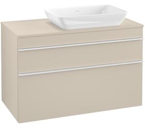 Tvättställsskåp Villeroy & Boch Venticello 96 cm med 2 Lådor för Ocentrerat Ytmonterat Tvättställ