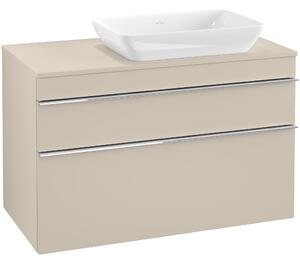 Tvättställsskåp Villeroy & Boch Venticello 96 cm med 2 Lådor för Ocentrerat Ytmonterat Tvättställ