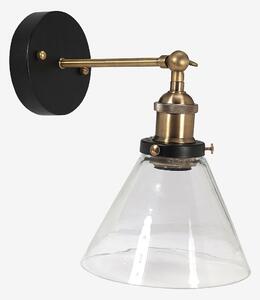 PR Home - Vägglampa Lambda 18 cm - Transparent - Vägglampor - Från Homeroom