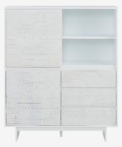 Loft24 - Hög skänk Morgan 2 dörrar/3 lådor - Vit - Skänkar & sideboards - Från Homeroom