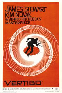 Poster, Affisch Vertigo - Alfred Hitchcock