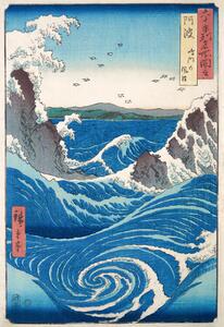 Bildreproduktion View of the Naruto whirlpools at Awa, Utagawa Hiroshige