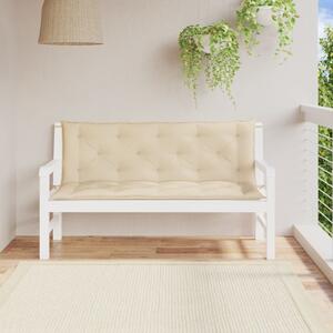 Bänkdynor för trädgården 2st beige 150x50x7cm oxfordtyg