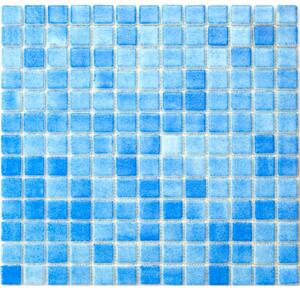 Glasmosaik Alttoglass Azul Claro Blå 2,5x2,5 cm
