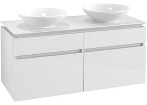 Tvättställsskåp Villeroy & Boch Legato 1200 med 4 Lådor för Två Ytmonterade Tvättställ