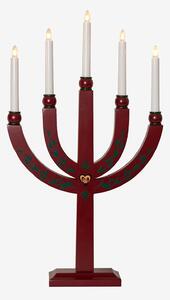 Star Trading - Ljusstake Elias Tradition 61 cm - Röd - Adventsljusstakar - Från Homeroom