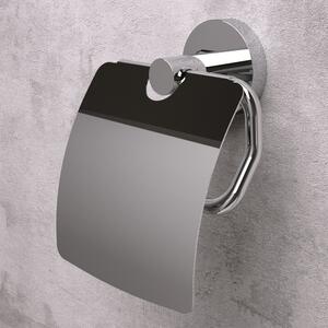 Toalettpappershållare med Lock Holmstrand Krom