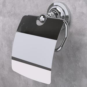 Toalettpappershållare med Lock Solbacken Krom