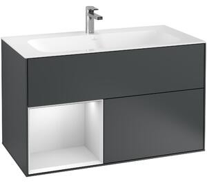 Tvättställsskåp Villeroy &amp Boch Finion med 2 Lådor och Hylla för Inbyggt Tvättställ