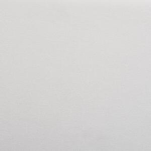 Dubbelsäng Schäslong Off-White Sammet 160x200 cm Stoppad Ram Mjuk Förvaring Mysig Sovrum Modern Beliani