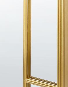 Väggspegel Guld Metall 60 x 170 cm Väggmonterad dekorativ spegel Hängande dekor Beliani