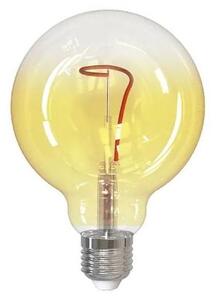 LED glödlampa FILAMENT SHAPE G95 E27/4W/230V 1800K gul