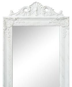 Fristående spegel barockstil 160x40 cm vit