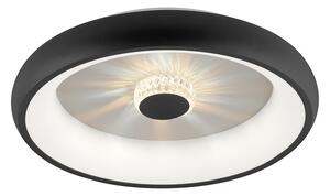 Taklampa svart inkl LED med fjärrkontroll - Ghislaine