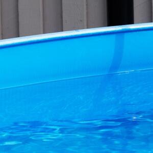 Blå Liner Clear Pool För Runda Pooler