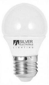 Sfärisk LED-lampa Silver Electronics ECO E27 5W Vitt ljus