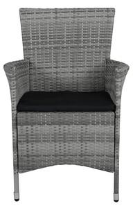 Loungefåtölj 2-Pack Knick - Grå / Svart