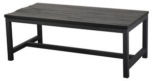 Soffbord Vintage Lakrits - 120x60x45cm - Svart/Gråsvart - Rustik Alm/Metall