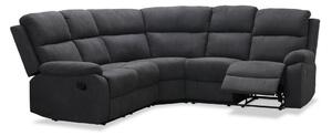 Hörnsoffa Recliner Nevada - Grå - Microtyg