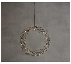 Hängande Dekoration/Ljusslinga Curly - LED - ø30cm - Svart - Star Trading