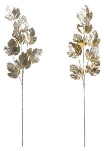 Gren DKD Home Decor Jul Beige Metall Brun Pol1ter Löv av en växt