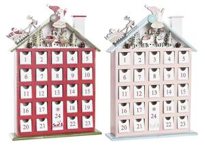 Adventskalender DKD Home Decor Trä Hus